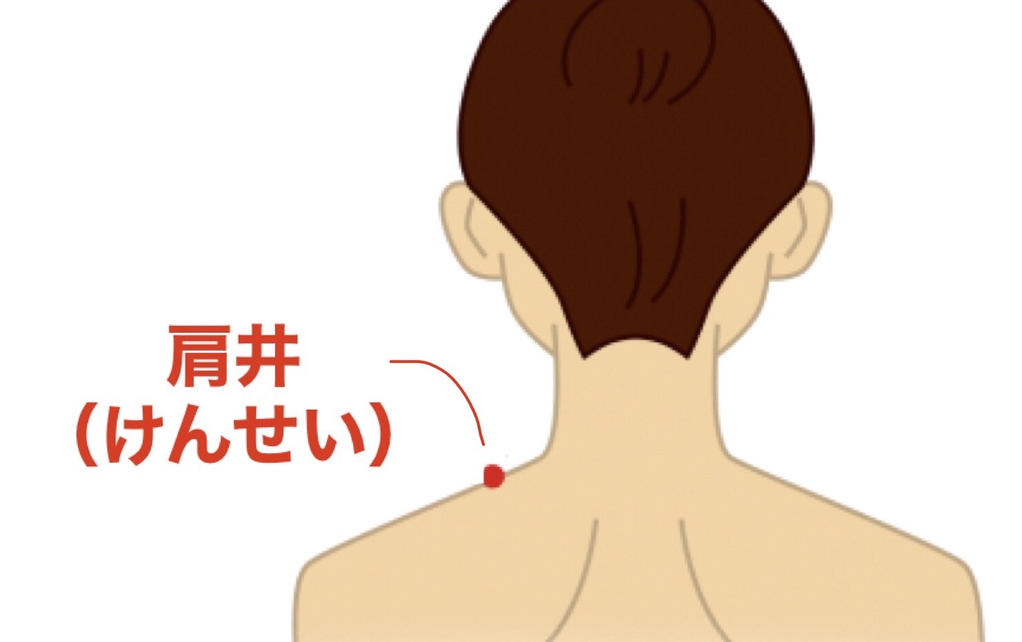 肩のツボ「けんせい」