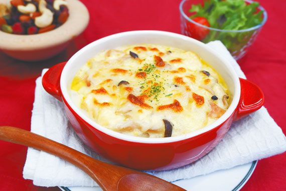 たんぱく質たっぷり豆腐グラタン