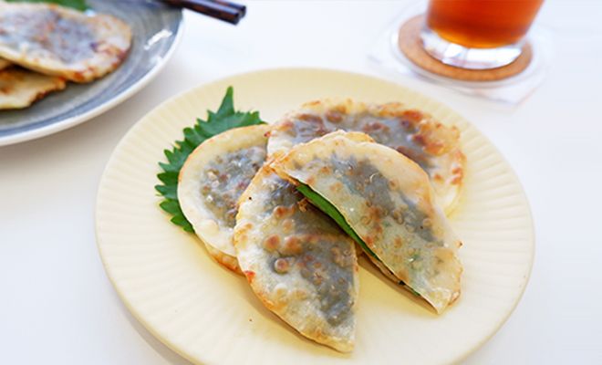 鮭とまいたけのキッシュ風オムレツ
