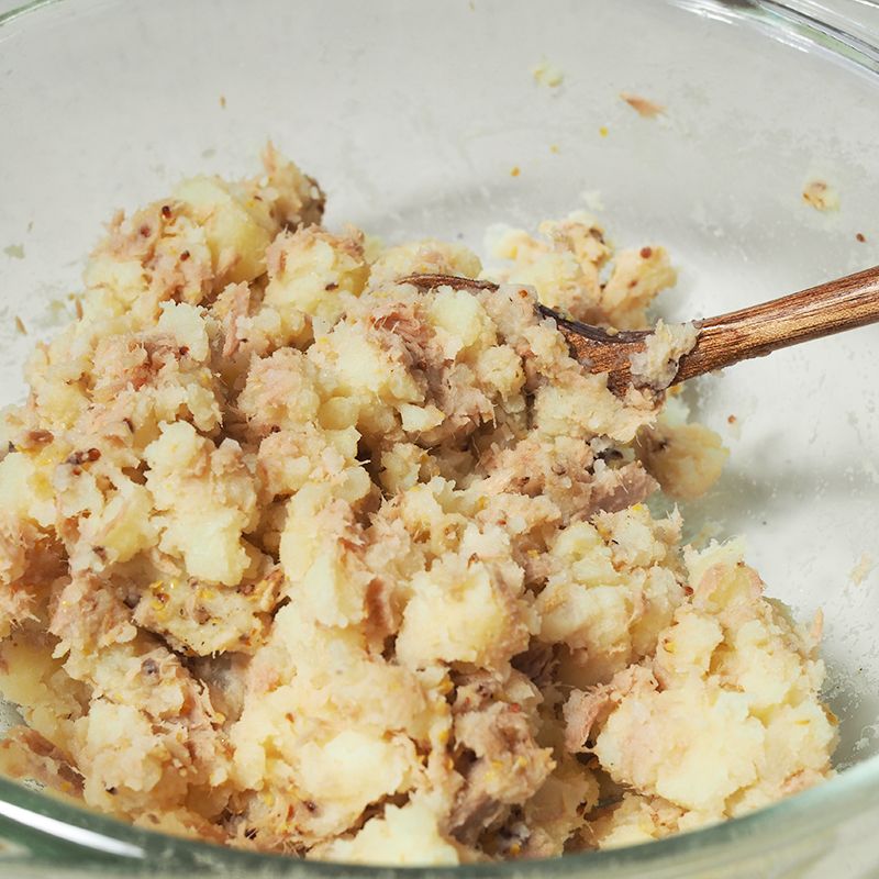 ポテトをつぶす画像