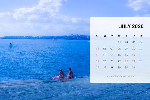 7月更新☆北欧カレンダー
