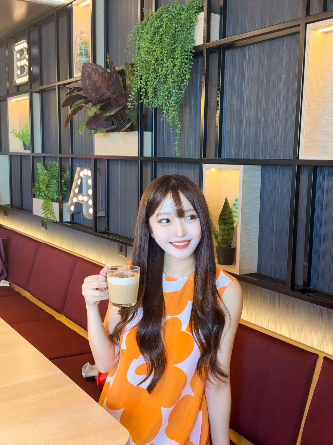 カフェにて