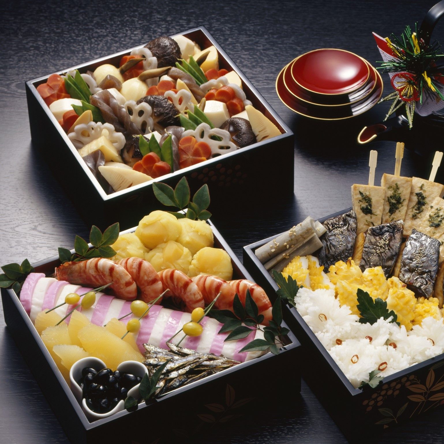 おせちを祝う風景