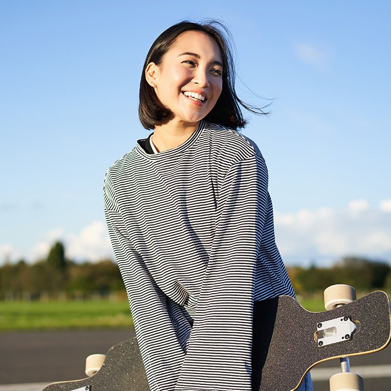 ポジティブな感じの女性