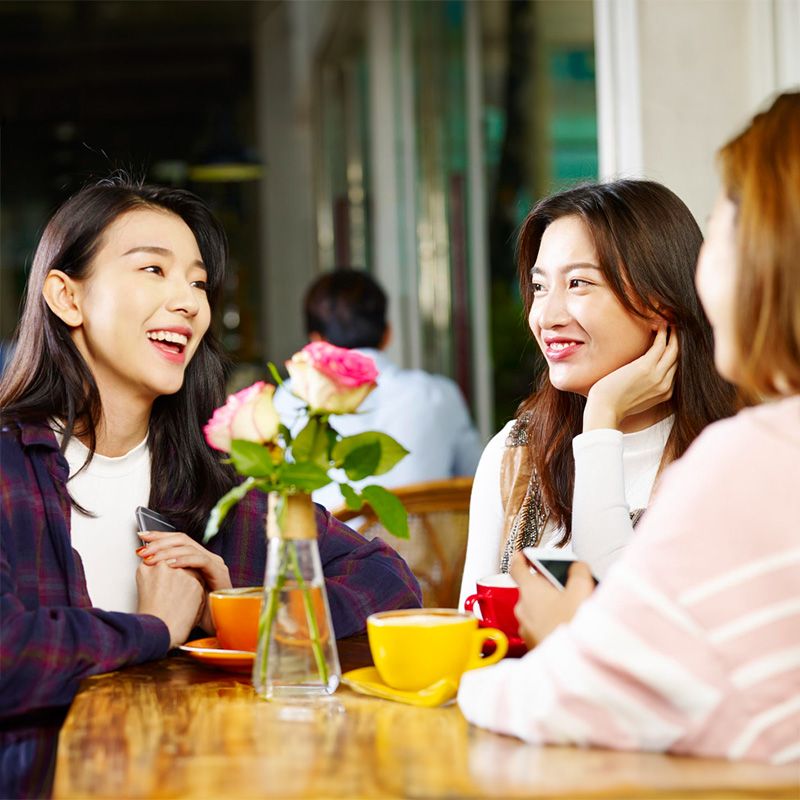 ポジティブな感じの女性