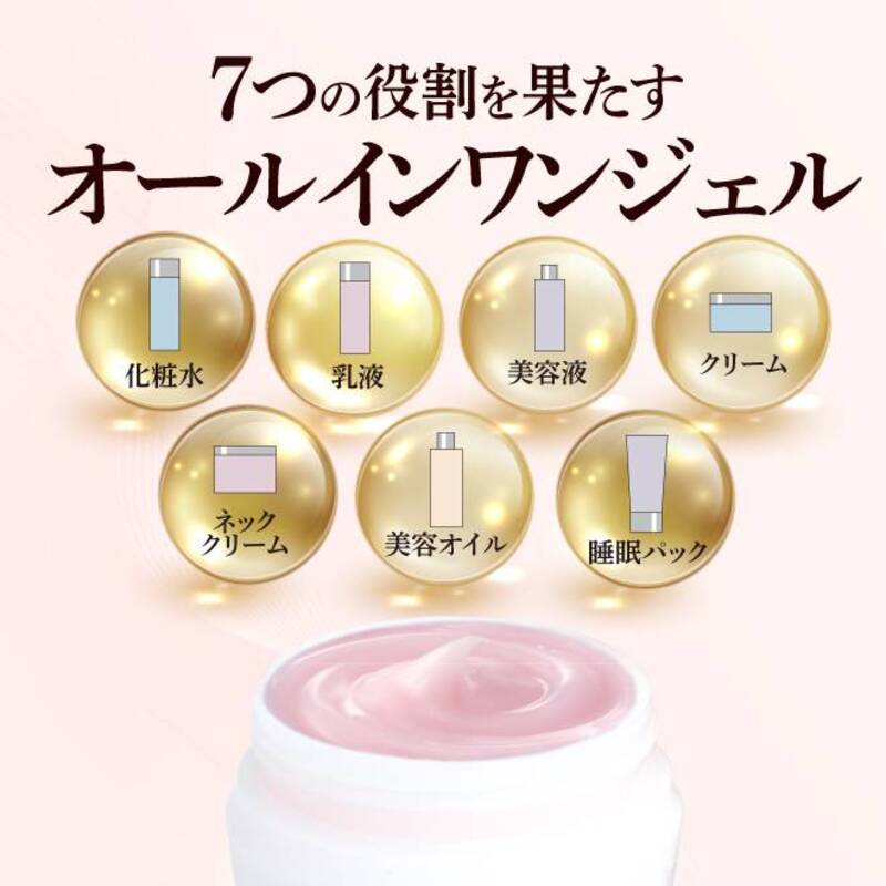 7つの役割を果たすオールインワンジェル