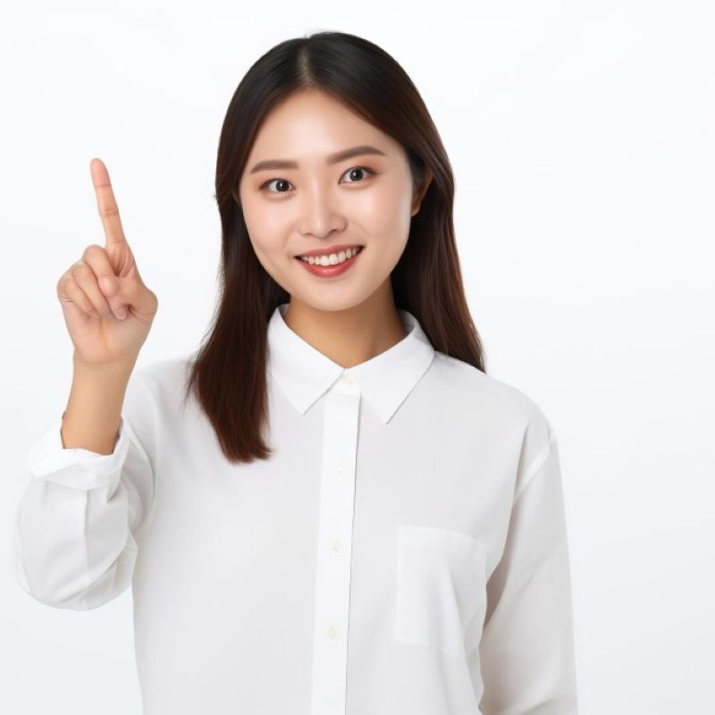 笑顔の女性