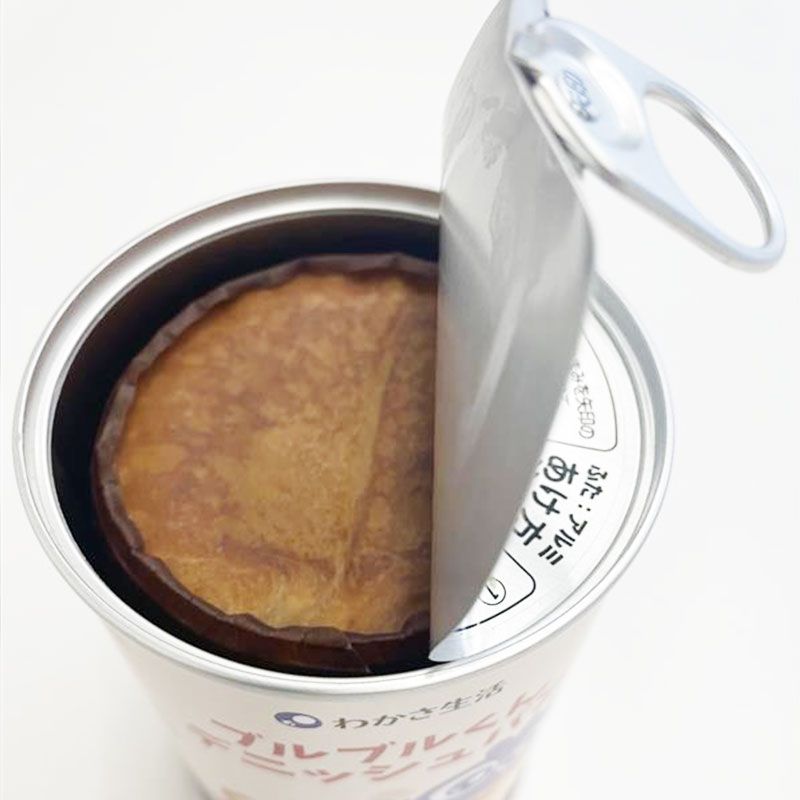 缶詰を開けたところ