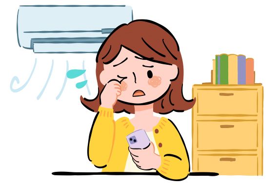 目が乾いて困っています。何かよい対策は？