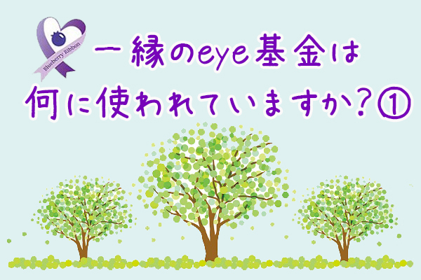 一縁のeye基金は何に使われていますか？