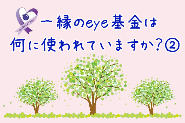 一縁のeye基金は何に使われていますか？