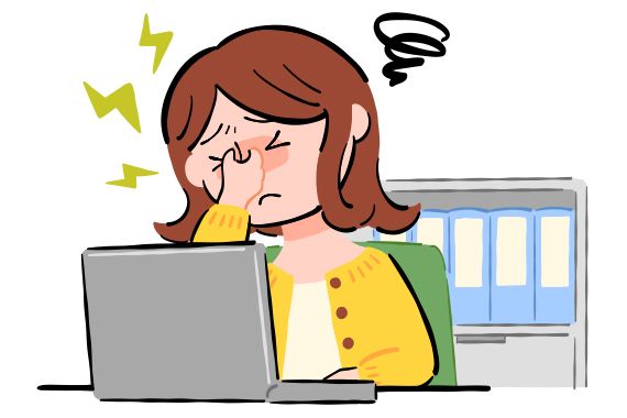 目の疲れがとれないのはどうして？