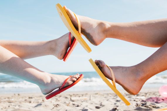 日焼けした 変なところに 境界線