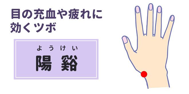 目の充血や疲れに効くツボ