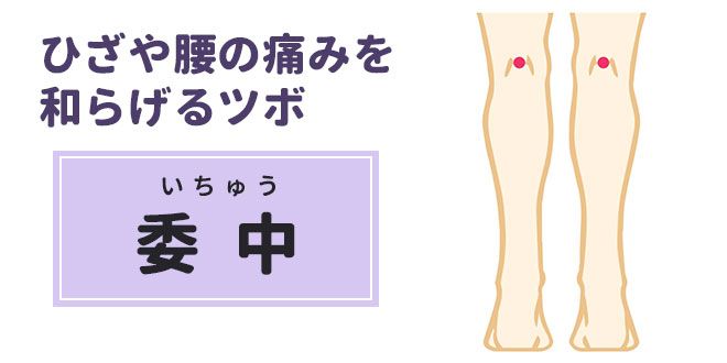 ひざや腰の痛みを和らげるツボ