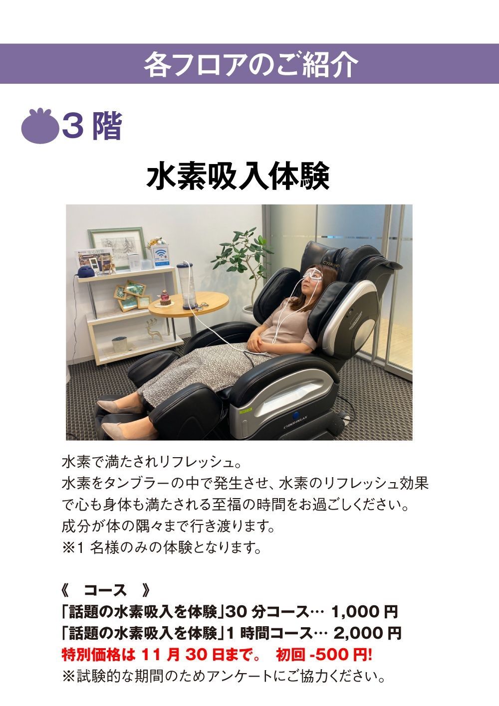 各フロアのご紹介