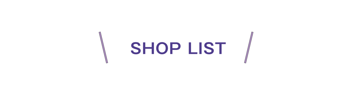 SHOP LIST