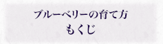 ブルーベリーの育て方 もくじ