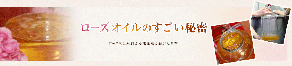 ローズオイルのすごい秘密