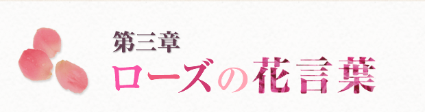 第三章  ローズの花言葉